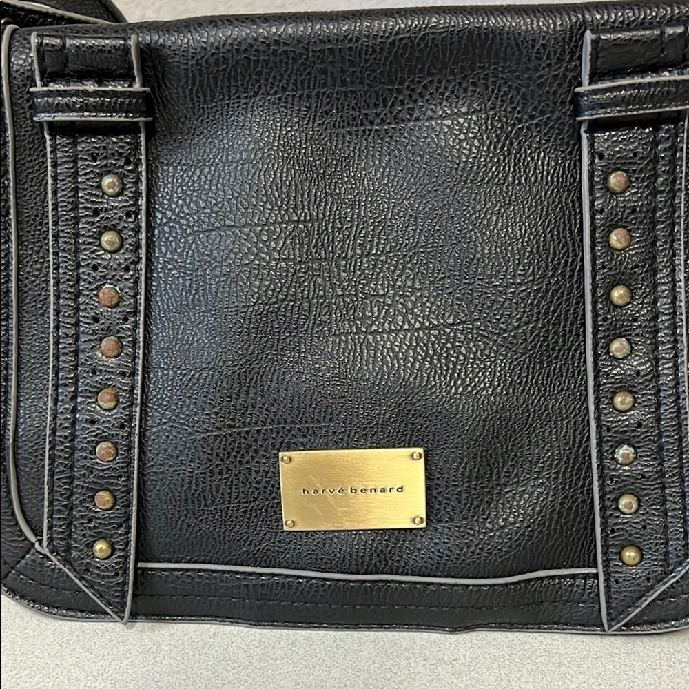 Harve Benard Black Shoulder Bag with Studded Detailing - Picture 2 of 6